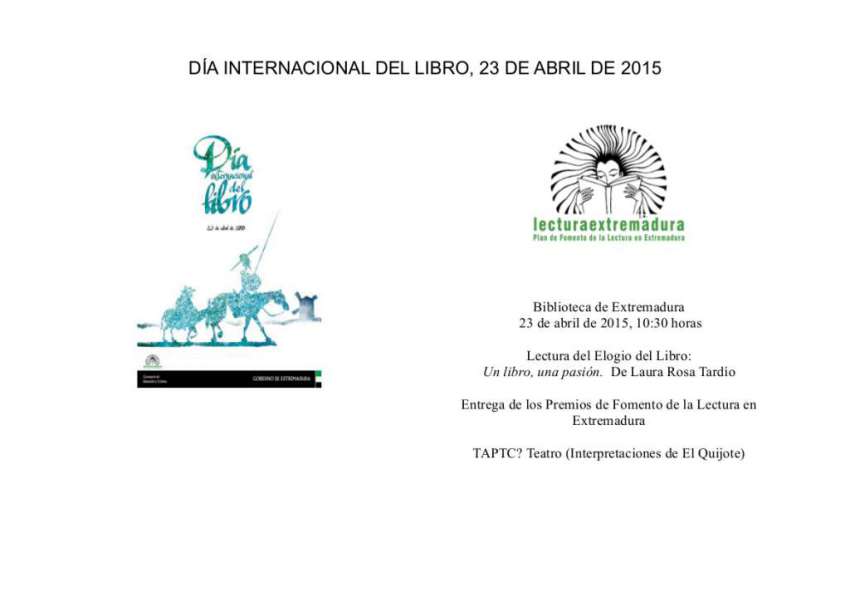Día Internacional del Libro 2015